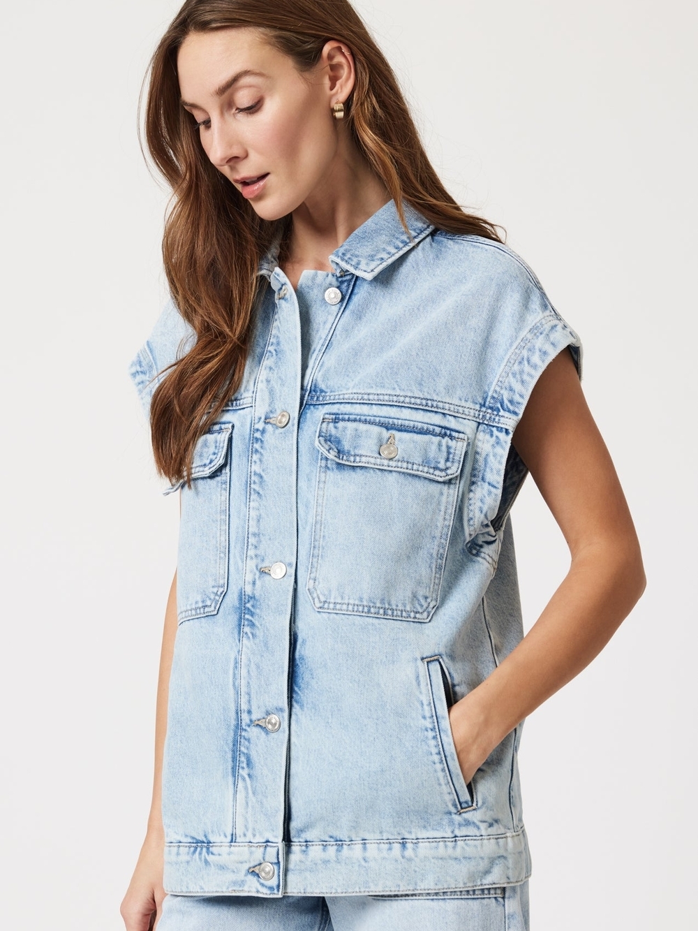 Mavi Sleeveless Denim Vest